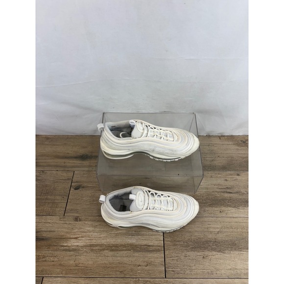 Nike Air Max 97 GS Size 6.5Y White Silver Casual Athletic Shoes 921522 104 - Picture 10 of 11